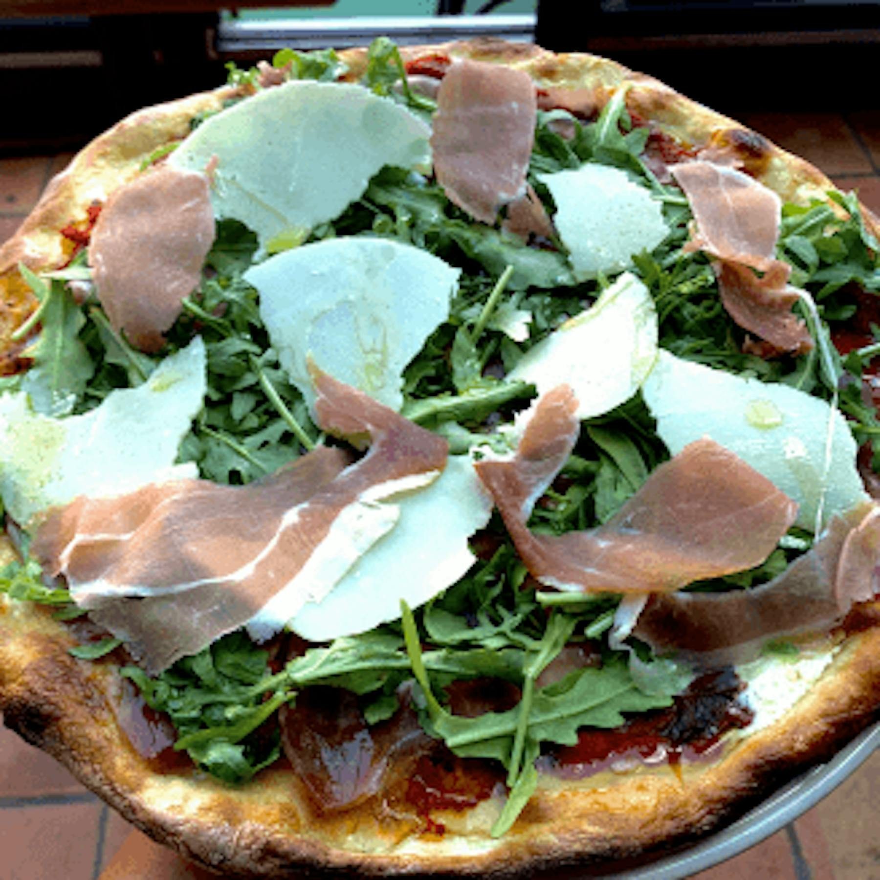 Pizza Mascarpone E Prosciutto.