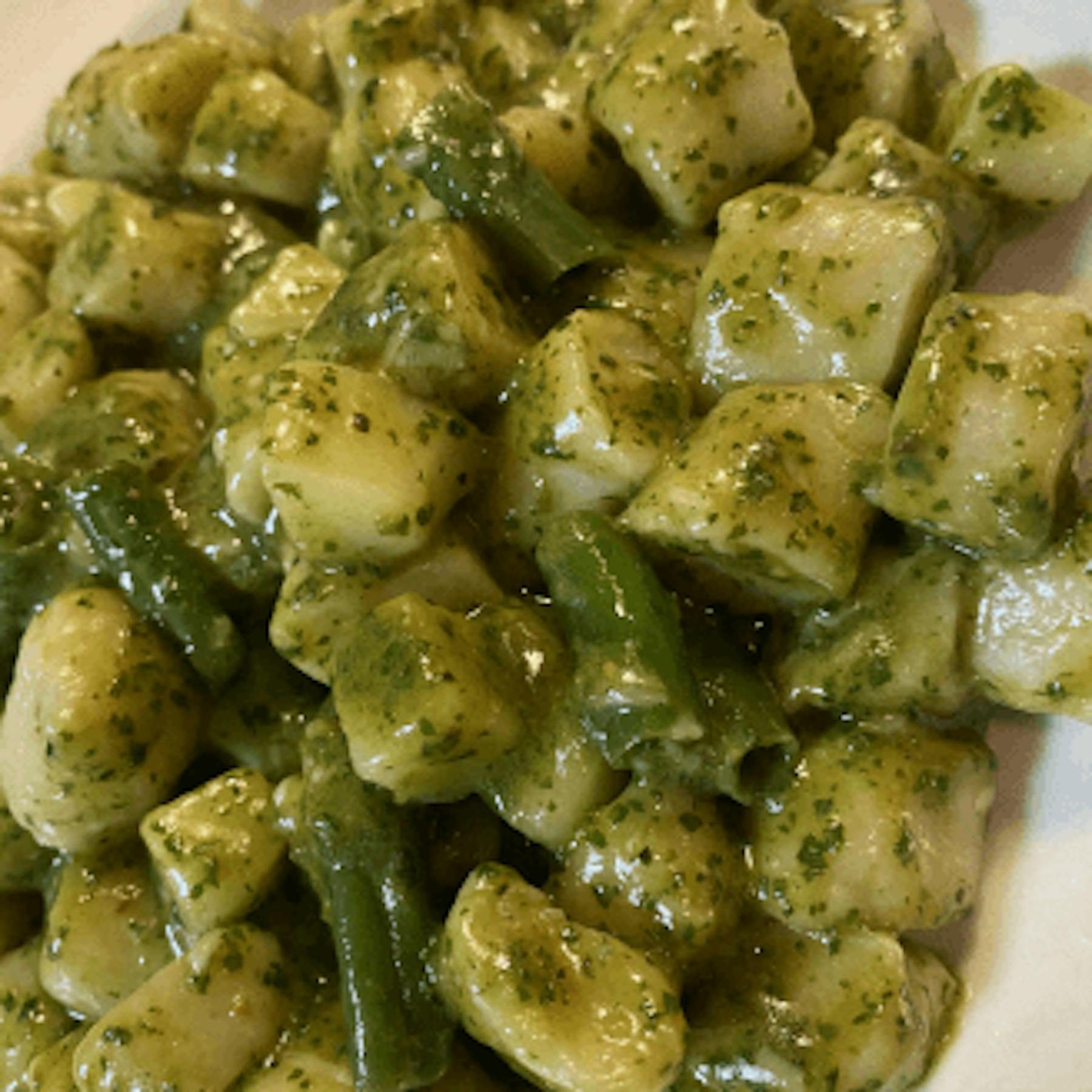 Gnocchi al Pesto.