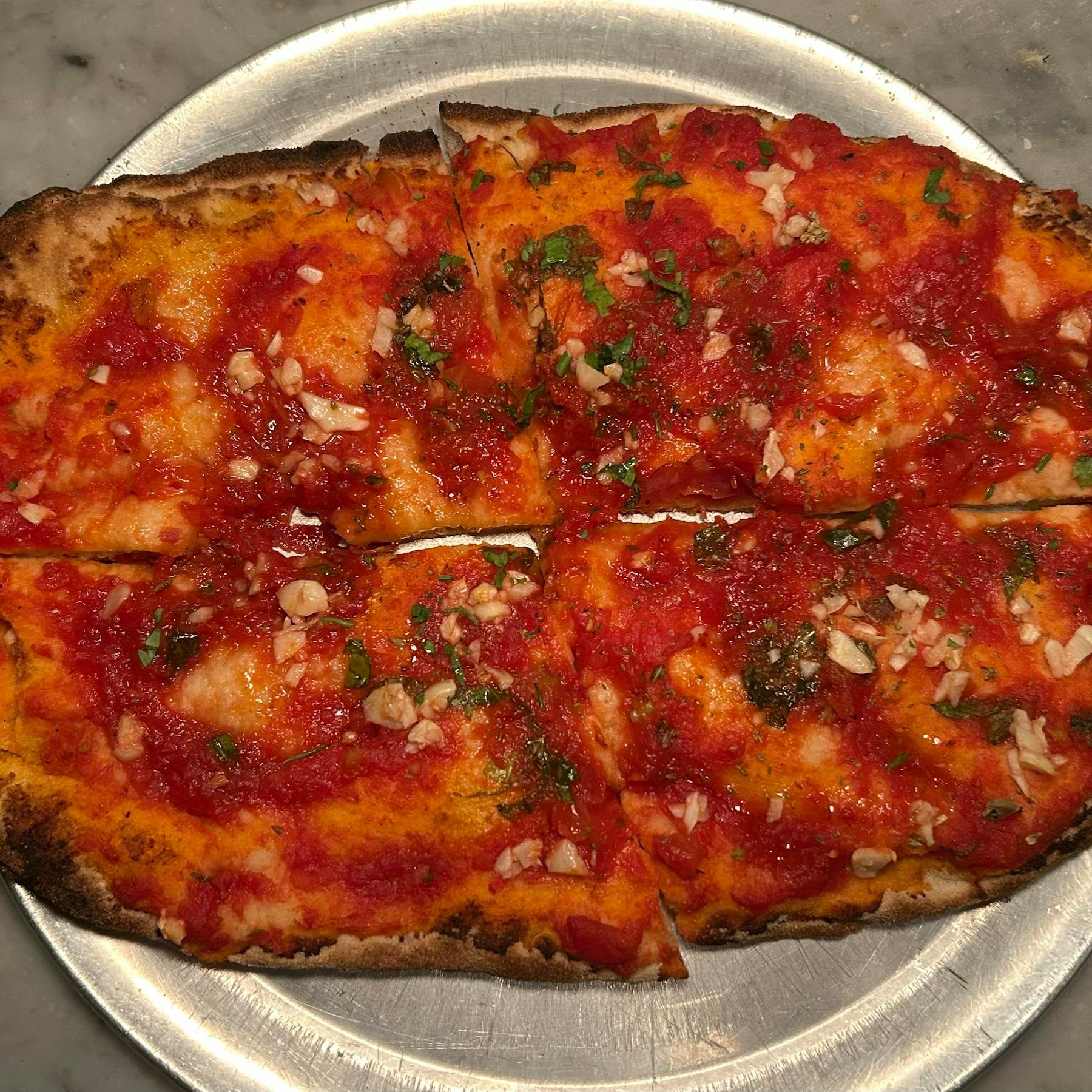 Pinsa La Marinara.