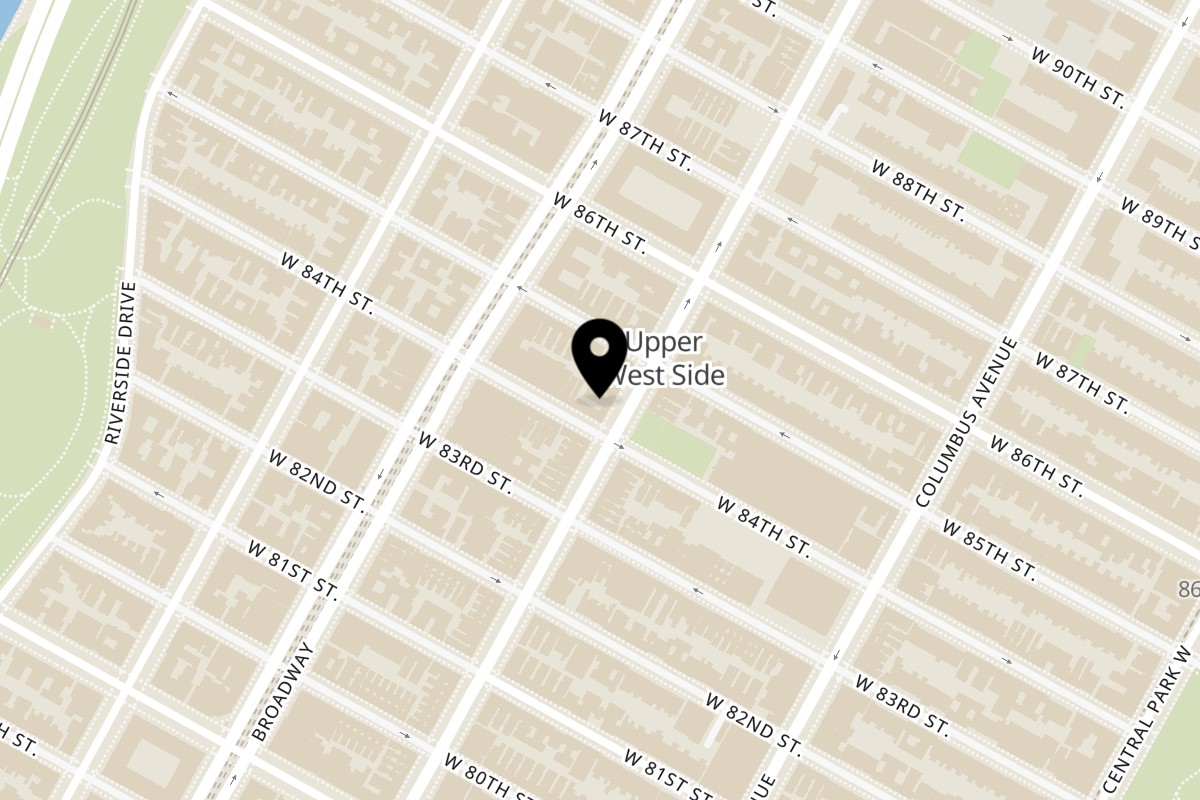 Map showing the location of Celeste Restaurant on 502 Amsterdam Ave | Between 84th & 85th Street in New York